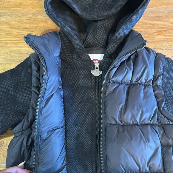 Appaman Boys 3T Black Puffer Coat With Removable Sleeves - Picture 4 of 6